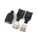 10Pcs USB 2.0 Type A Connector 4-pin Socket Female Plug Solder Adapter Supplies