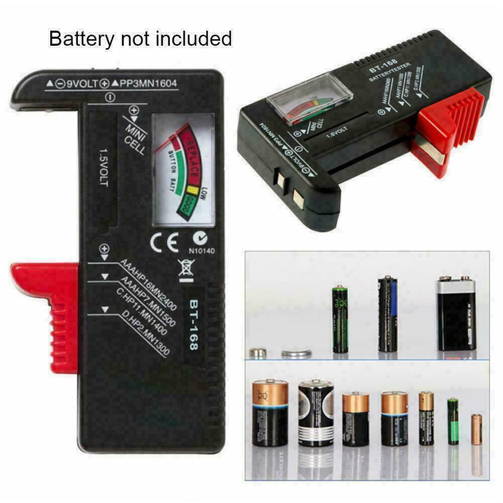 Portable Universal Battery Tester Tool AA AAA C D 9V x1 Button Checker X3O9