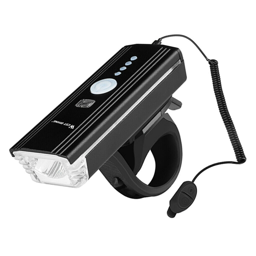 Waterproof Bike Horn Light Bicycle Headlight Sensor LED Bike Front Light 4 Modes
