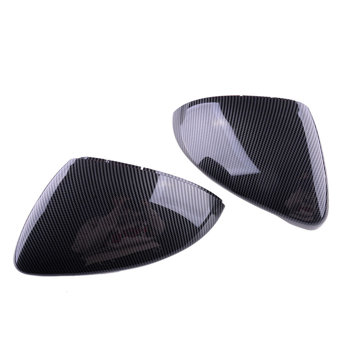 Carbon Fiber Style Side Door Mirror Cover Cap Fit for VW MK7 Golf GTI 2015-2018