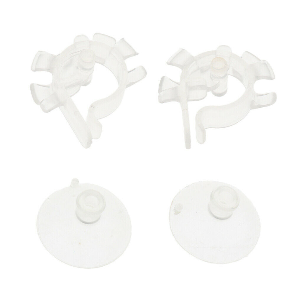 Aquarium Aquarium Water Oxygen Tube Clamp And Sucker Fastening Kits, 2x Clamp,