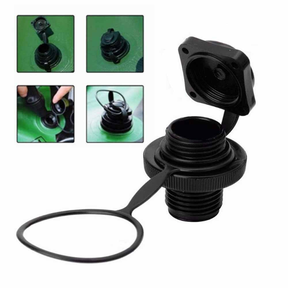 Black Air Gas Screw Valve Cap Replacement For Inflatable Boat Dinghy Kayak Canoe
