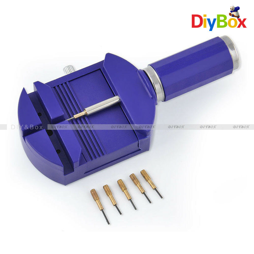 5 Pins Wrist Bracelet Watch Band Link Strap Remover Adjuster + Repair Tool Set