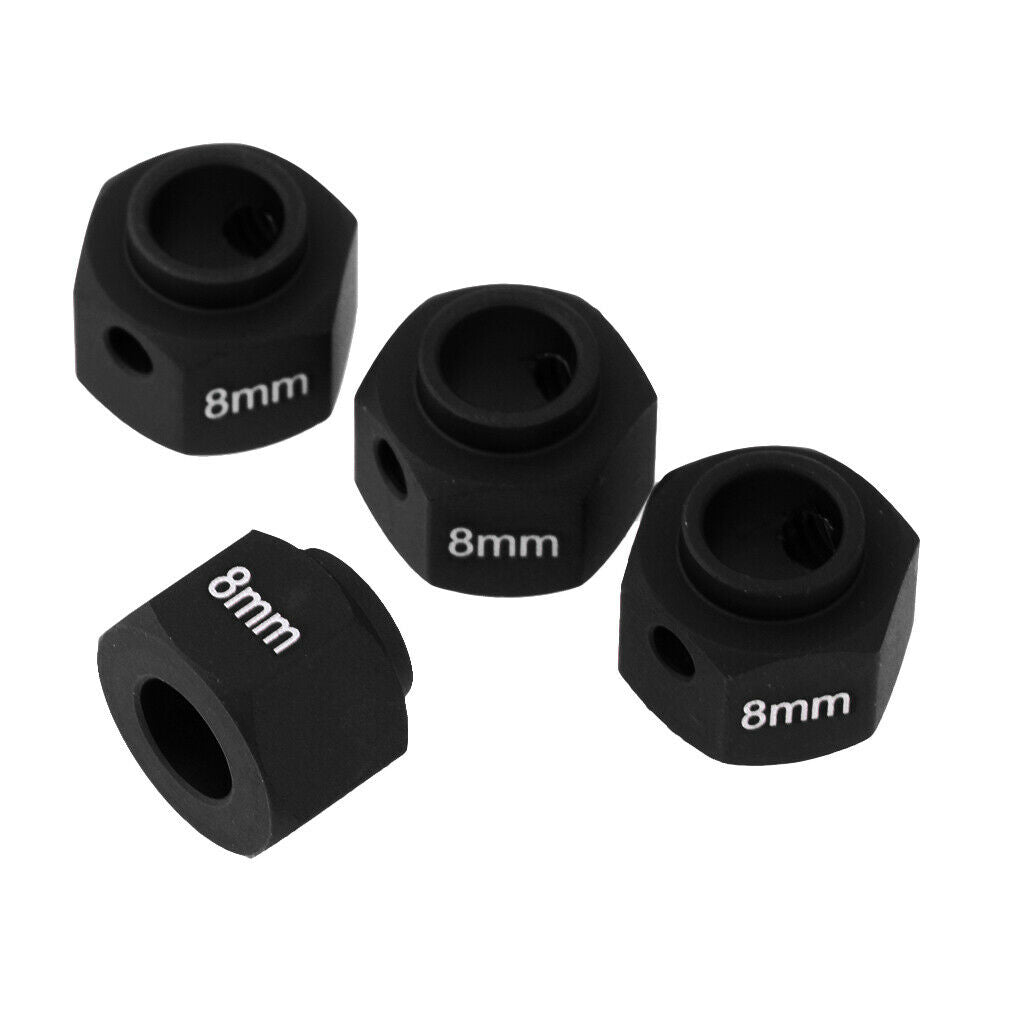 8mm Wheel Hex Combine Longer Coupler for  TRX4 1/10 RC Crawler Black