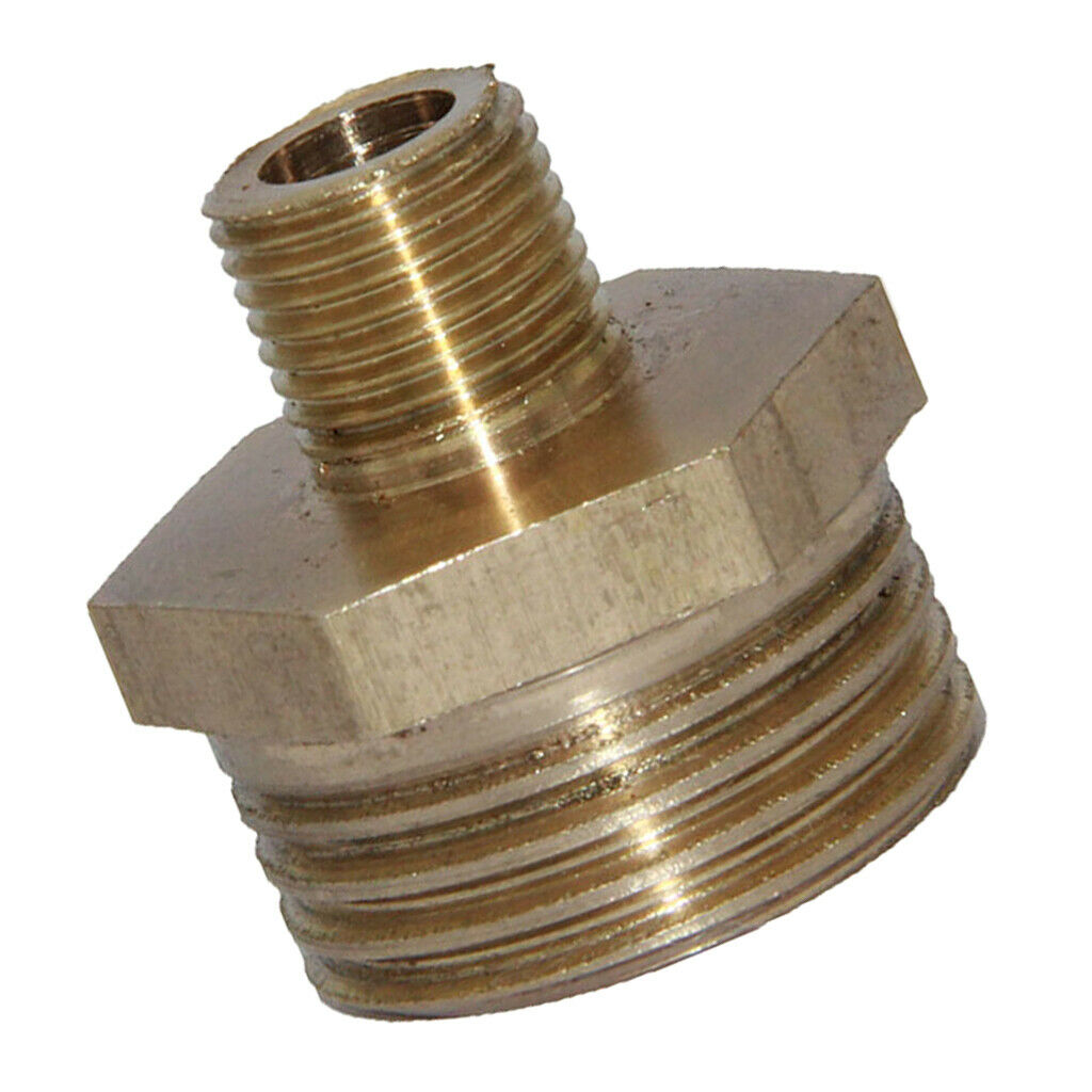 4Pc Brass Barbed Fitting Threaded Coupler Joint Connector 1/2-1/4", 1/2-1/8