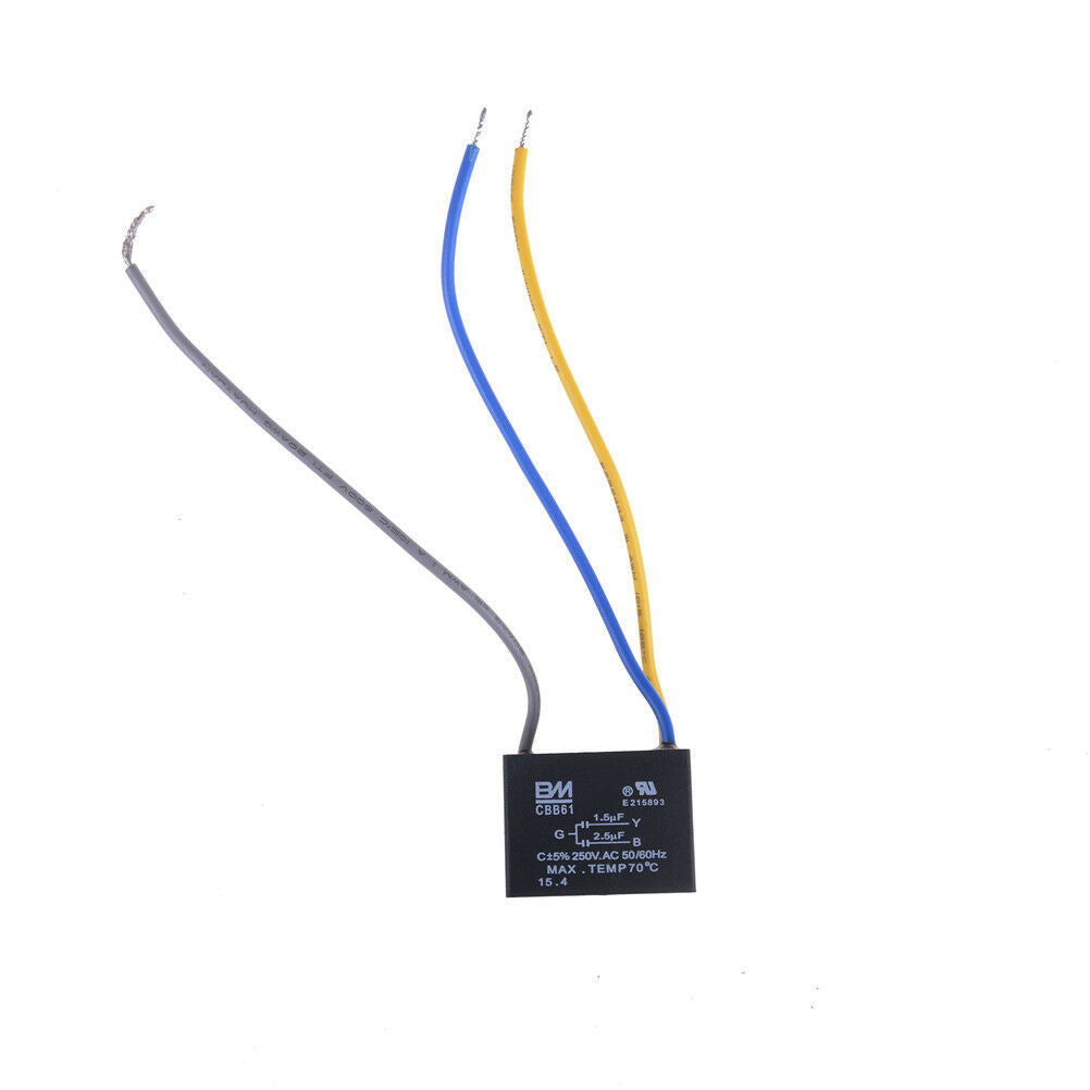 CBB61 Start Capacitor Fan Start Capacitor 1.5UF-2.5UF AC250V 50/60H.l8