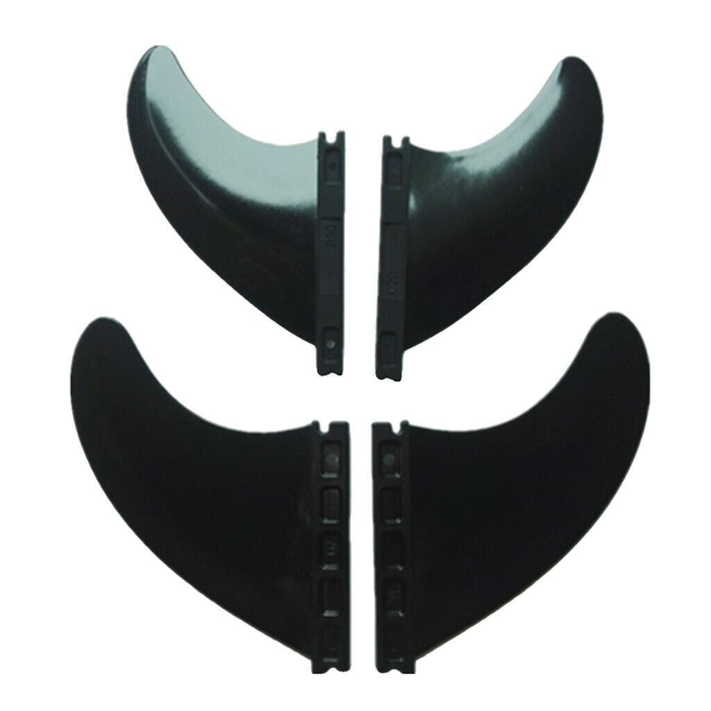 4pcs Surfing Surfboard Quad   Nylon Fiberglass Fin for Longboard