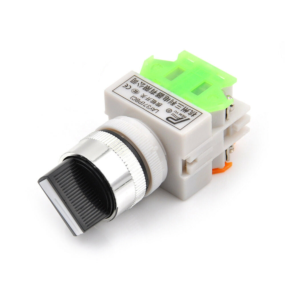 Three Position Selector Rotary Switch Power Ignition LAY37-20X3 22mm SwitcheH WF