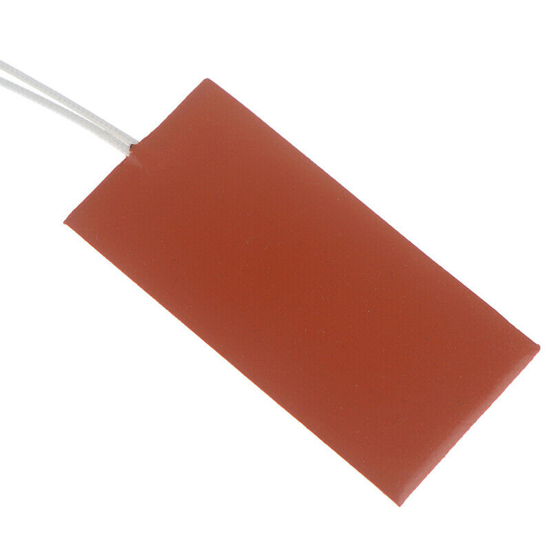 15W 12V 5*10cm Engine Oil Tank Silicone Heater Pad Rubber Heating Mat War.l8