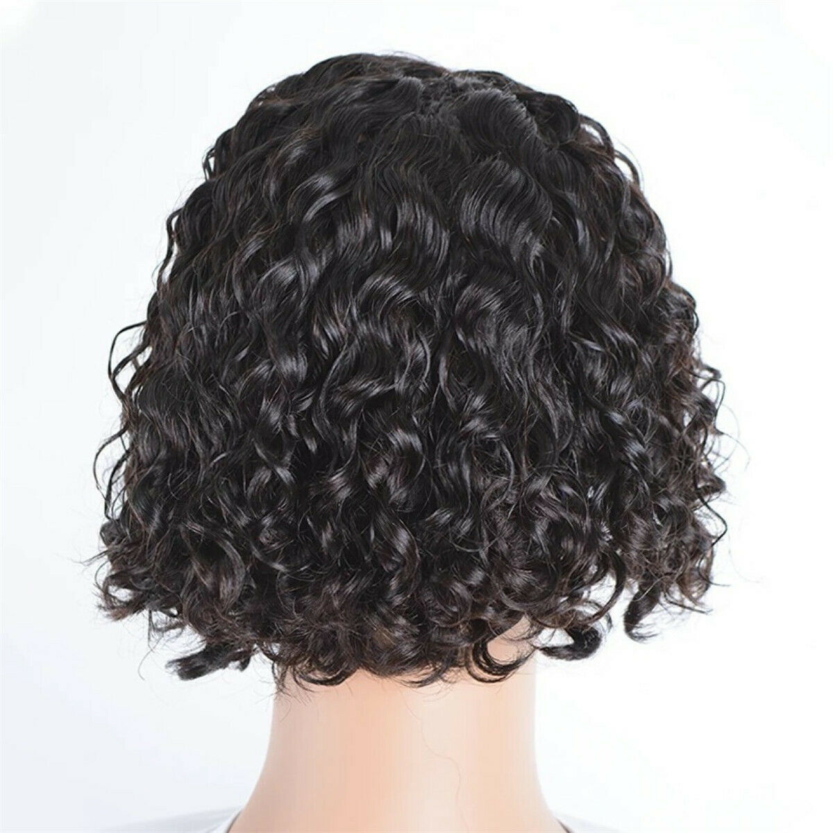 Women Short Curly Wig Twist Wig Human Hair Wigs One Size For Role Plays Daily
