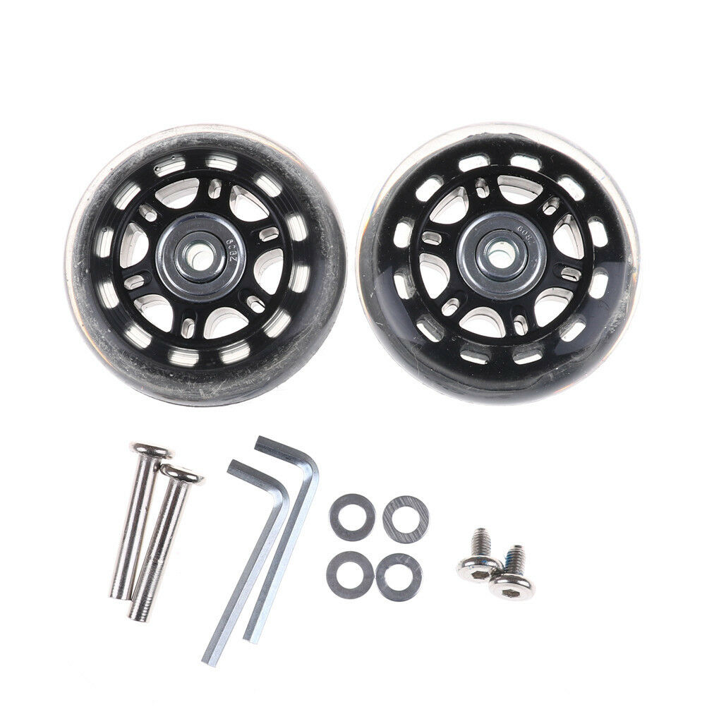 2x Luggage Suitcase Replacement Wheels Axles Repair Parts 70*24mm High QualDEAU