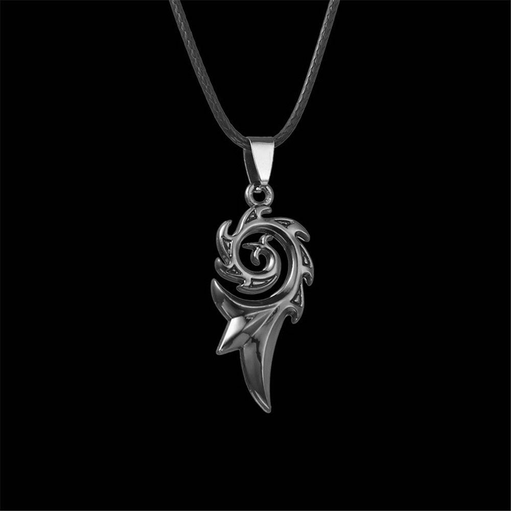 Leather Rope Men's Titanium Steel Necklace Pendant Fashion Chain Jewelry