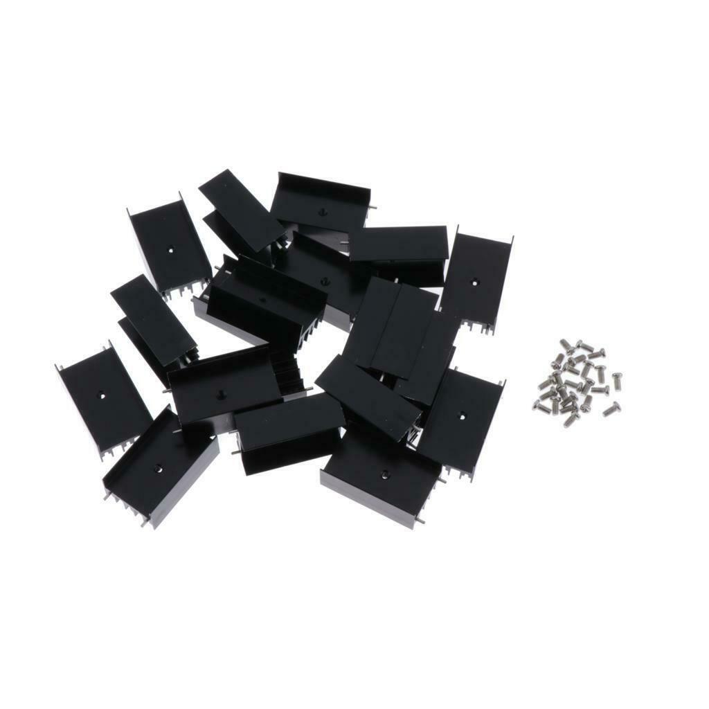20x 24x16-40mm MOSFET Aluminium  Sink 7805 Transistor Heatsink Radiator