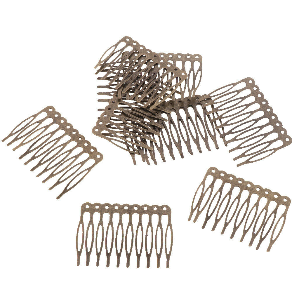 20pcs 5/10 Teeth DIY Metal Wire Hair Clip
