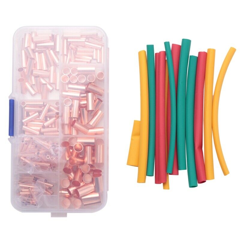 250Pcs Small Copper Tube Combination Connecting Tube Boxed Capillary Cropper HT8