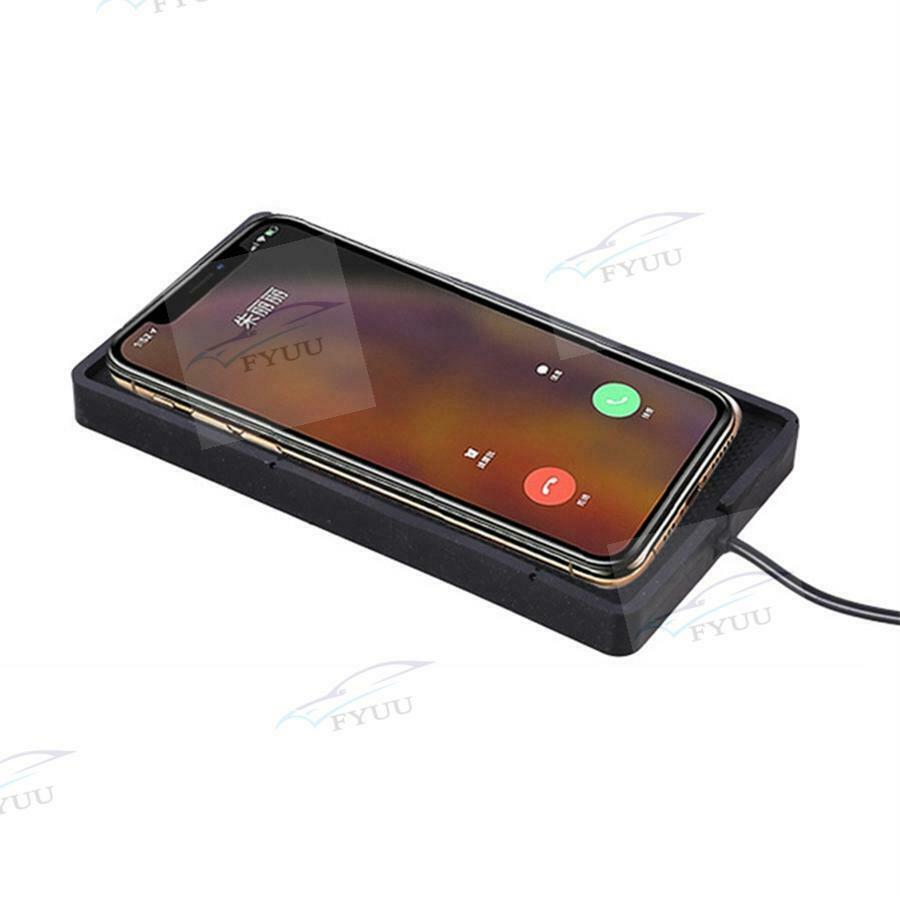 10W Qi Wireless Car Phone Charger Fast Charging pad mat Smartphone Charger Black