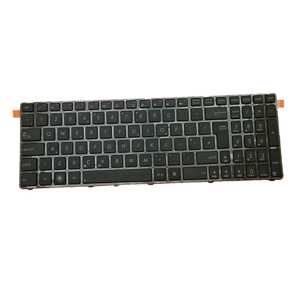 For ASUS N53 N53T Standard UK English Layout Keyboard Black With Frame