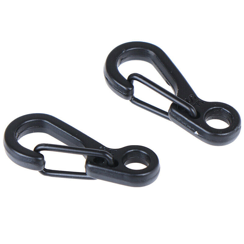 10PCS Mini Carabiner Clip Snap Spring Clasp Hook Keyring Camping ToolATAUBDAU