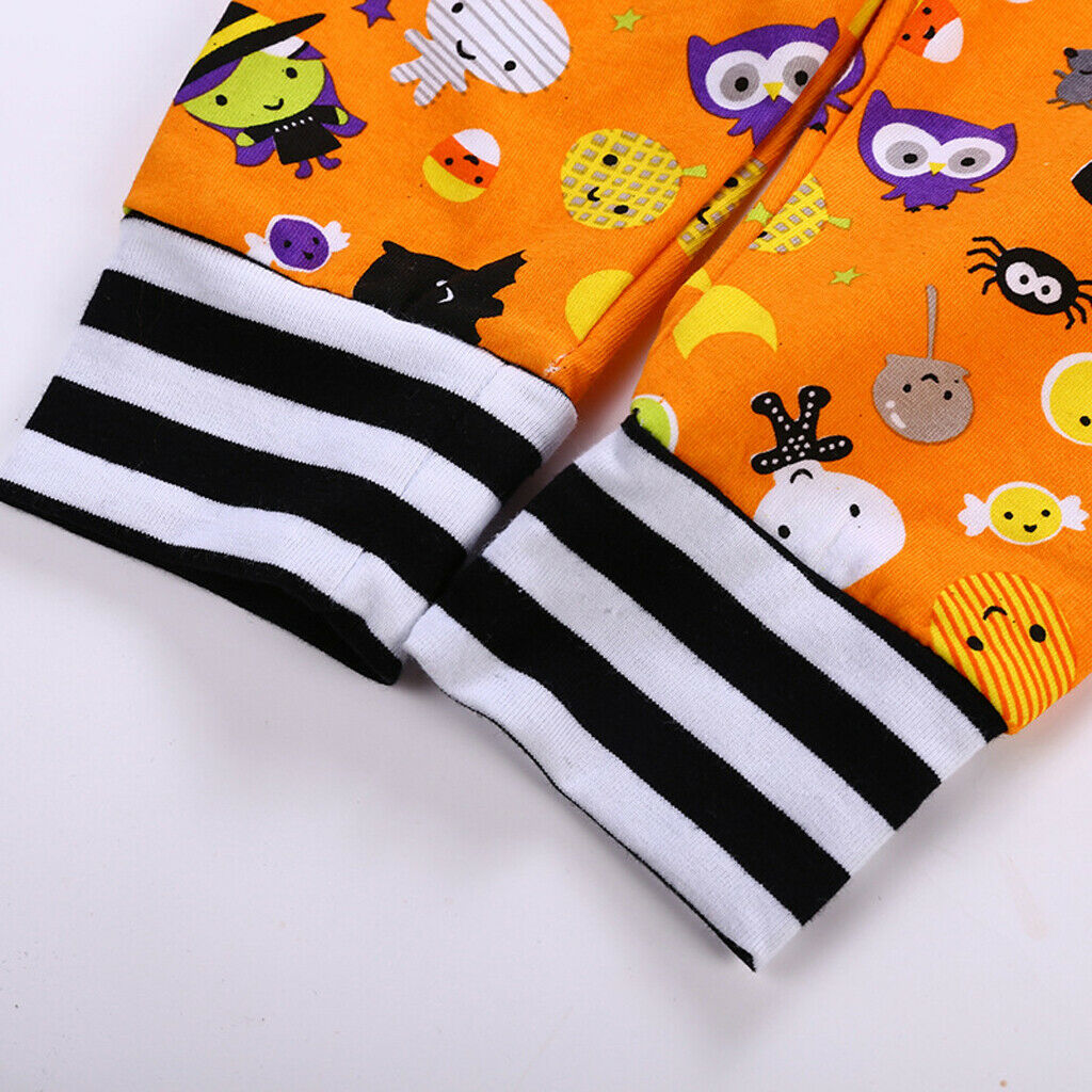 Baby Boy Girl Halloween T-shirt Tops+Pants Outfit 2pcs Clothes Set 24Months
