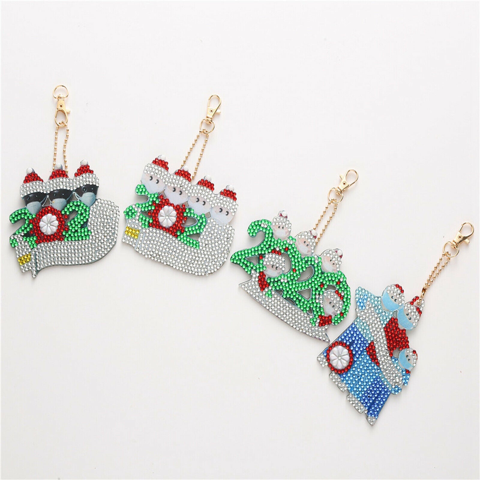 5D DIY Diamond Painting Keychain, Diamond Art Keyring Kits, Diamonds Arts