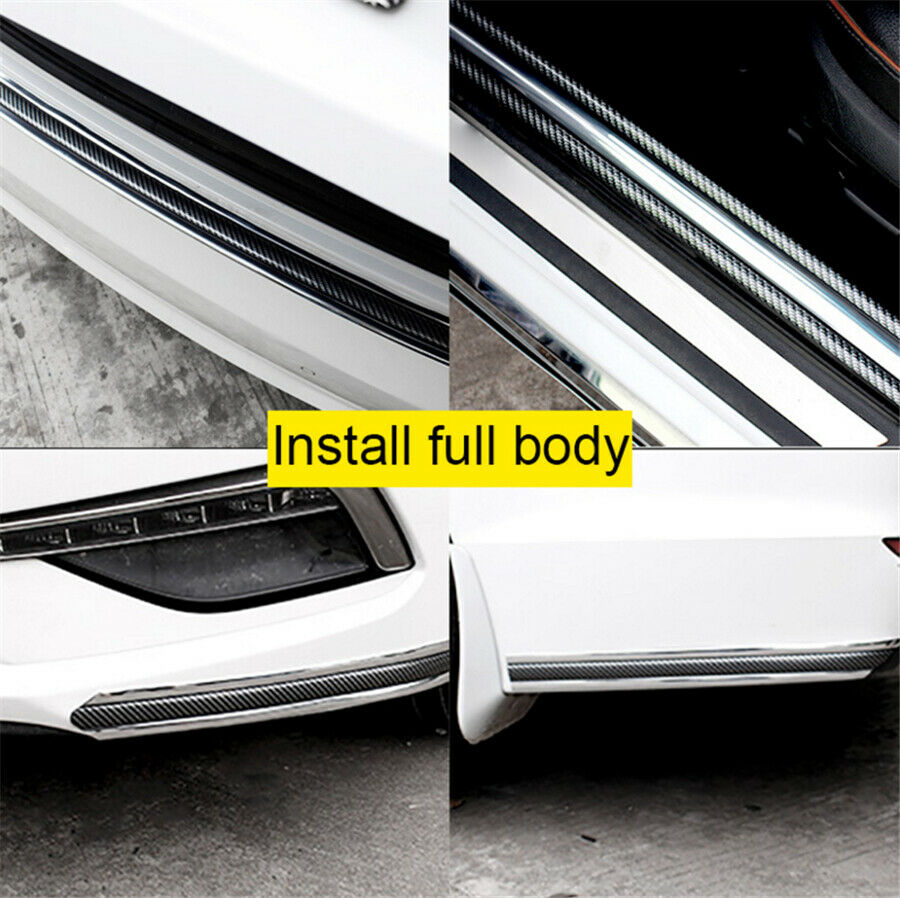 2.5M Car Door Sill Anti-Scratch Protect Strip Bumper Side Skirt Decoration Strip