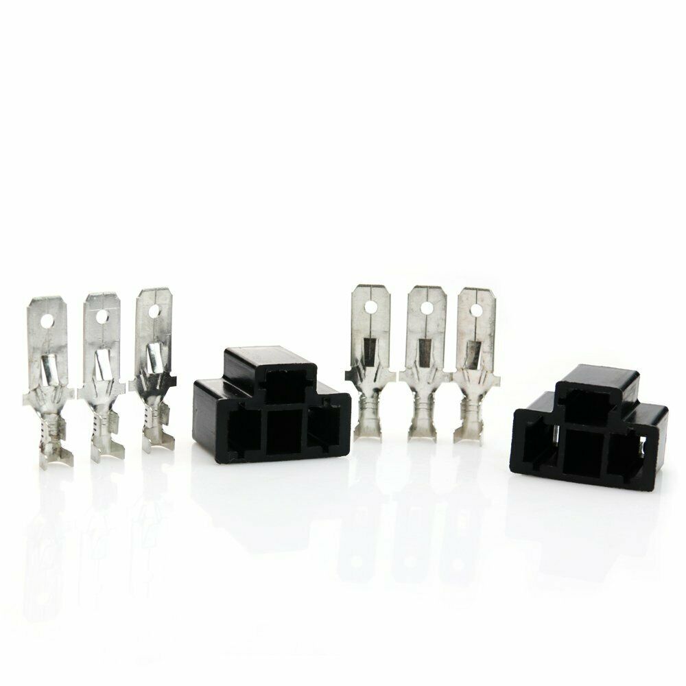Pair HB2 H4 9003 Bulb Connector Male HID Bulb Socket Car Xenon Lamp Adapter Plug