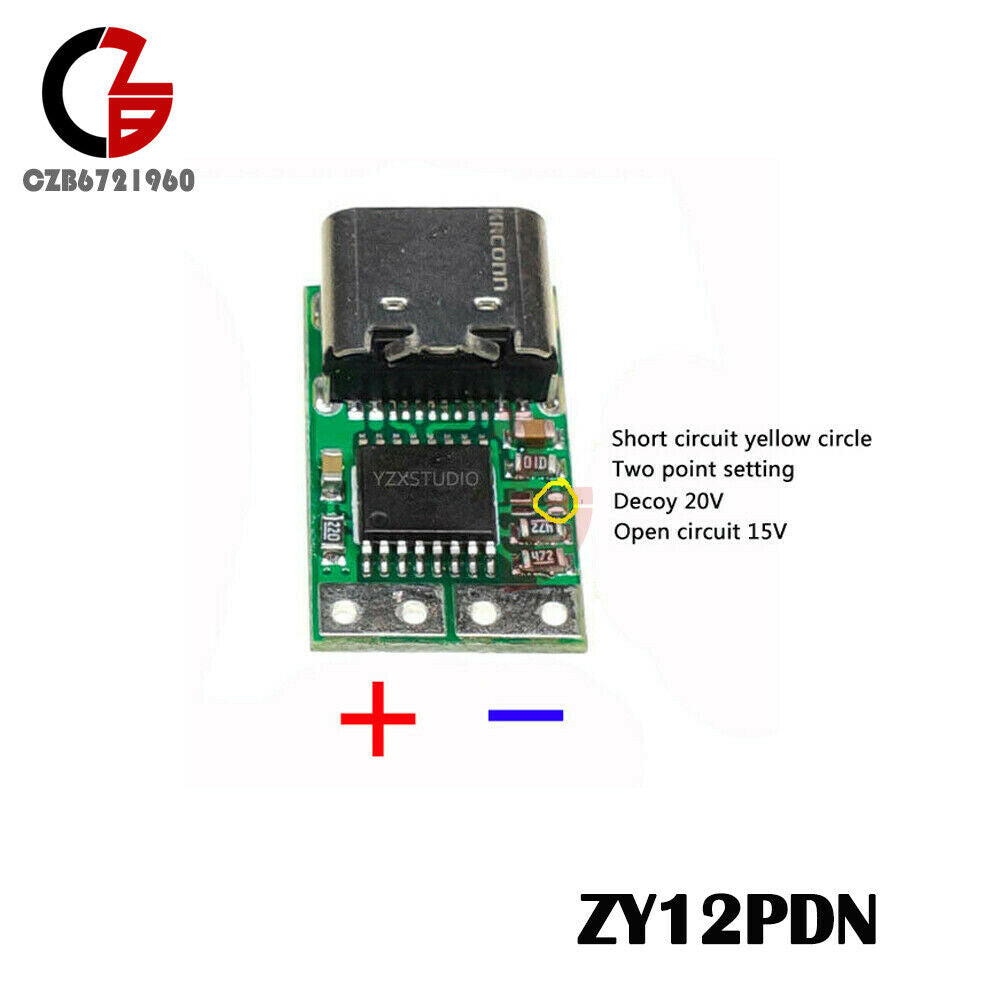 PD2.0 3.0 to DC Decoy Fast Charge Detection Module Trigger Poller USB Type-C