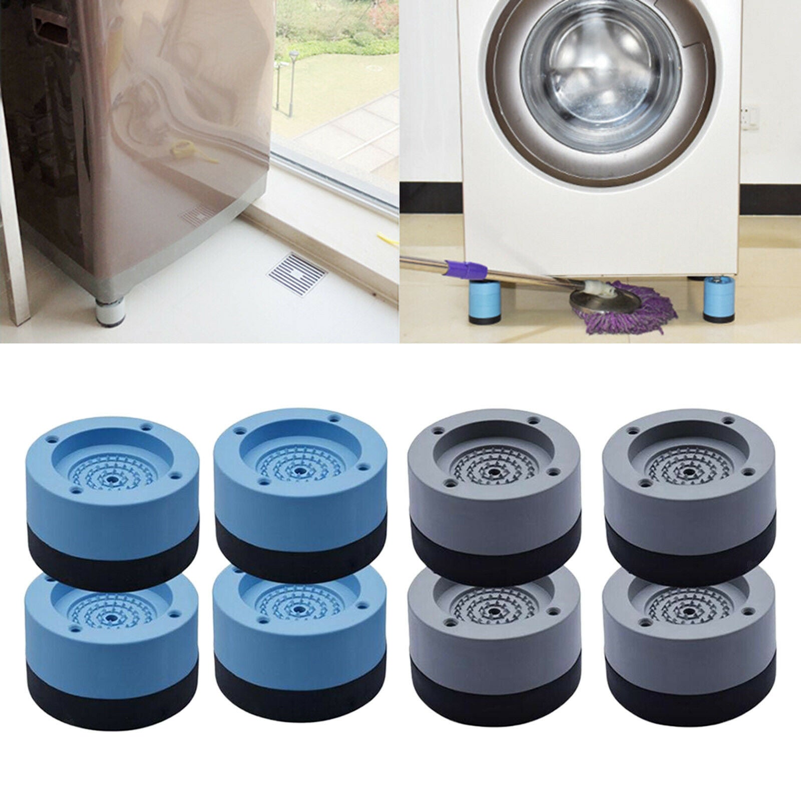 8 Washing Machine Anti Vibration Feet Pads Protector Mat Dryer Reduce Noise3.5cm