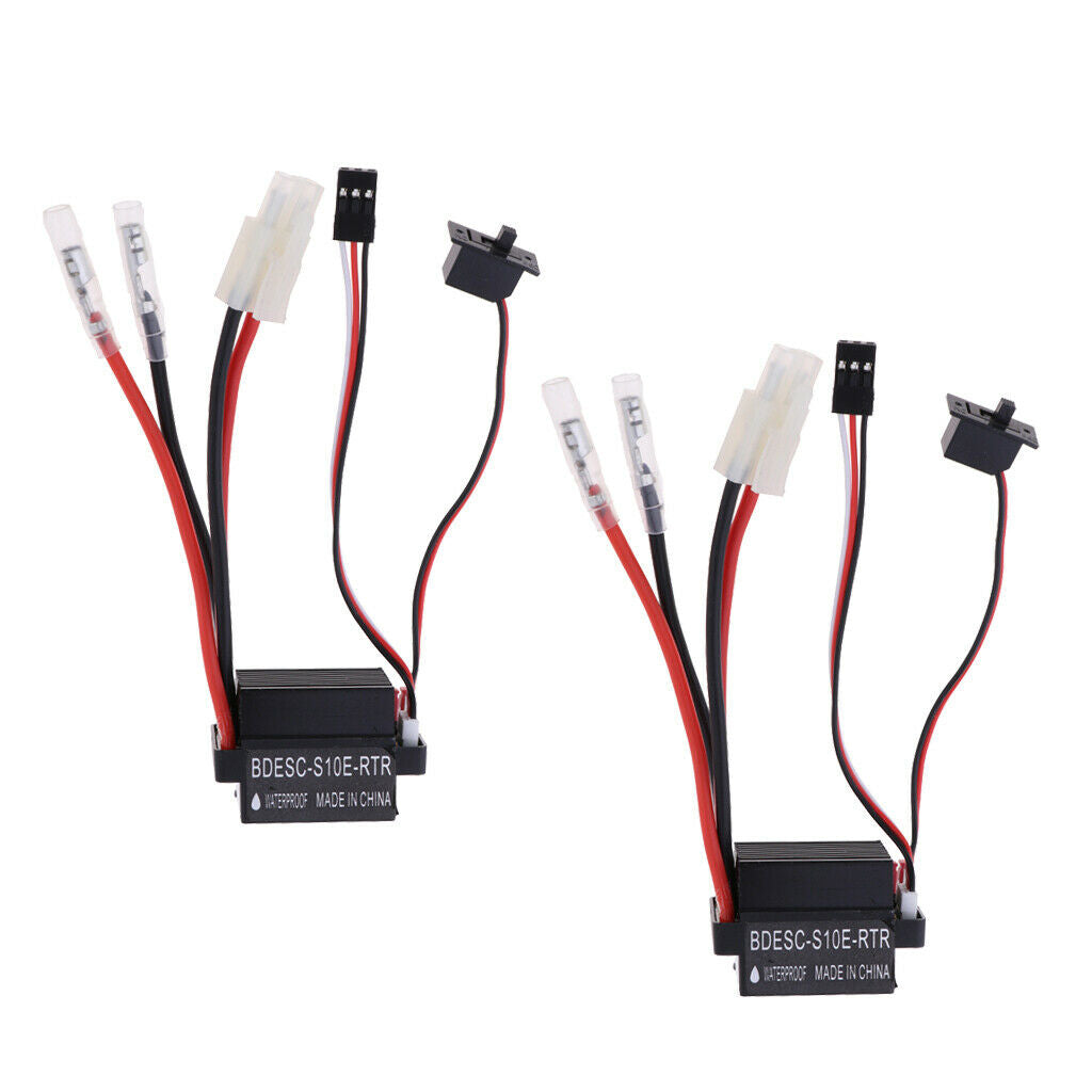 2x Professional 320A Brush ESC for RC Crawler RC Boat Accessories Parts