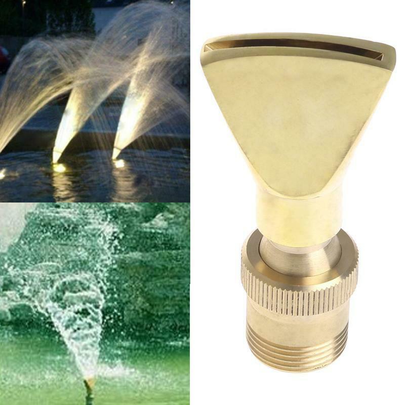 1/2" DN15 3/4" DN20 Fan Shape Spring Fountain Pond Nozzle Sprinkler Spray Head