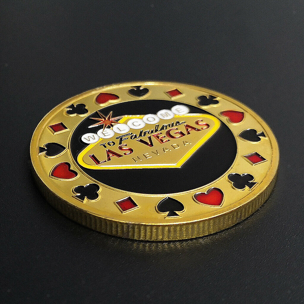 Poker Style Souvenir Alloy Commemorative Coins Collection Lucky Chips Gifts