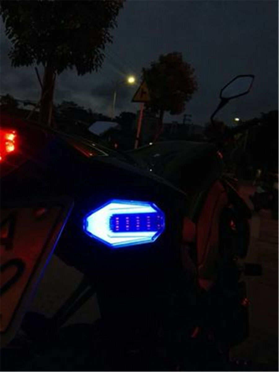 Motorcycle modified Turn signals Light(Amber) DRL(Blue) 30LED Daytime lamp 12v