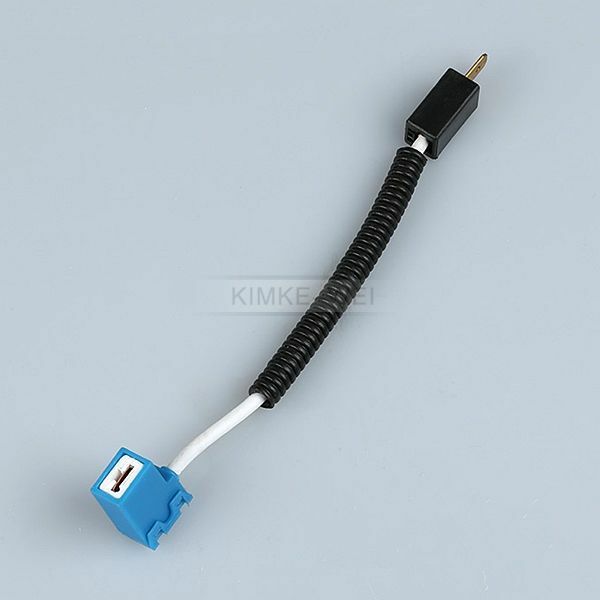 H1/H3 Ceramic Wiring Headlight Harness Socket Connector Adaptor Plug