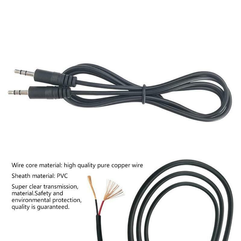 Male to 3.5mm Male Audio Cable Stereo Adapter Extension Wire Cord for Amplifiers