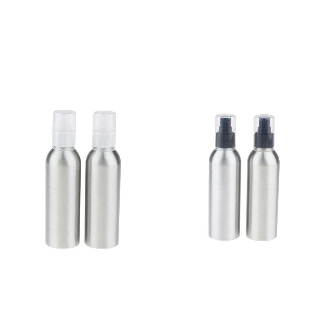 4 Pieces Reusable Aluminum Containers Empty Liquid Bottle Refillable Dispensing