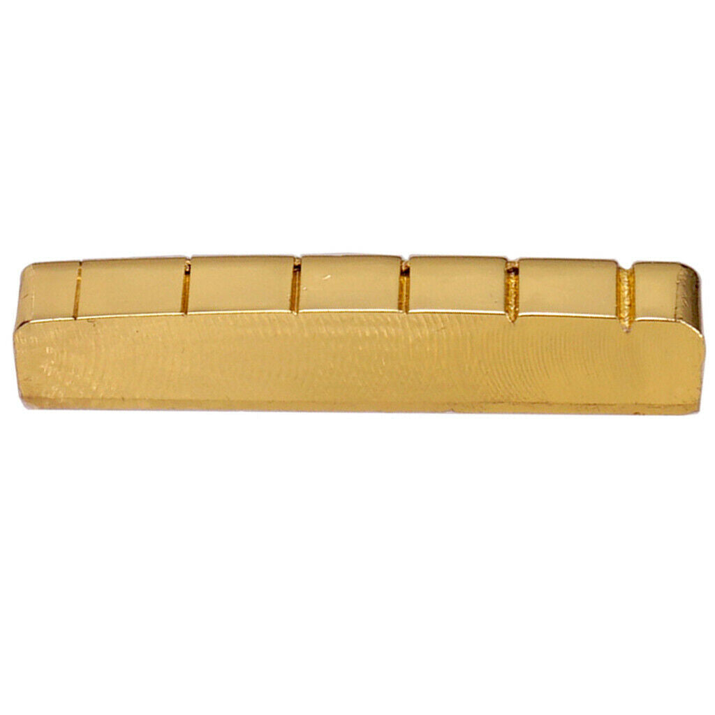 6 String Slotted 42mm Brass Nut for Les Paul  Electric Guitar Parts