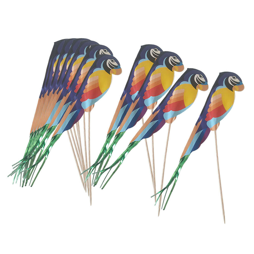 50pcs Drinks Picks Cake Topper Fruit Toothpick Cocktail Picks, Made Of Wood And