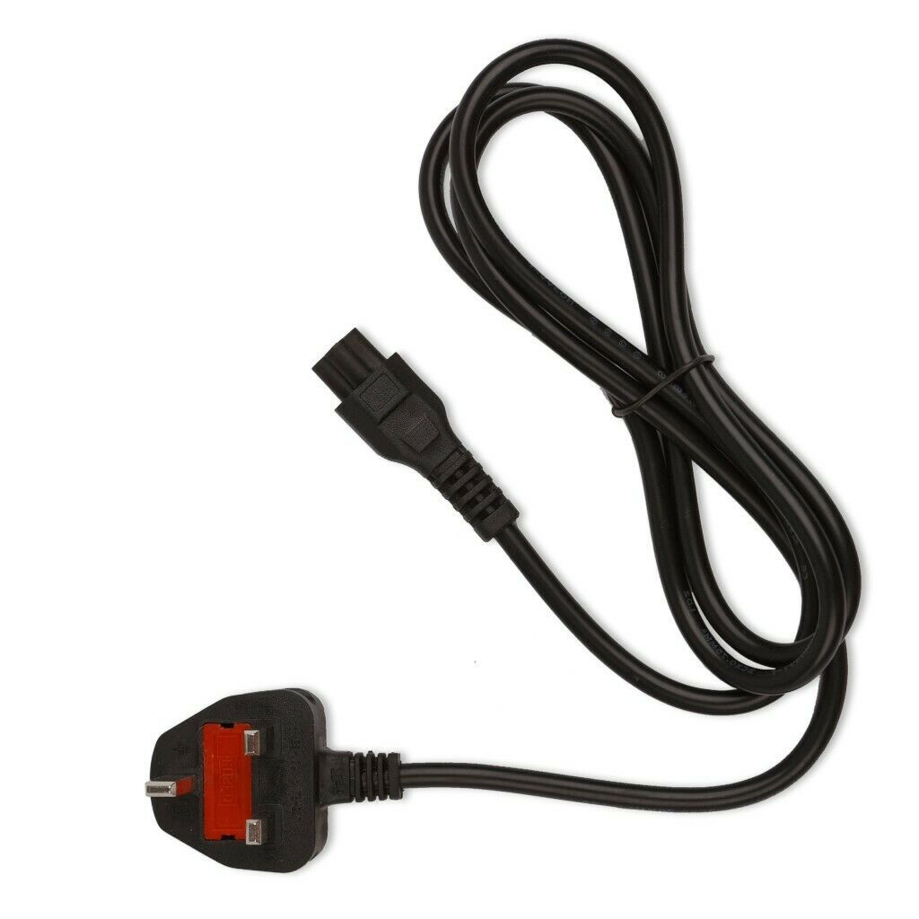 Universal Mickey Mouse UK Mains Power Cable 1.5m CloverLeaf Supply Adapter 3 Pin