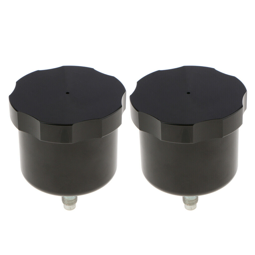 2 PCS Car Drift Hydraulic Hand Brake Oil Tank Fluid Reservoir E-Brake Black