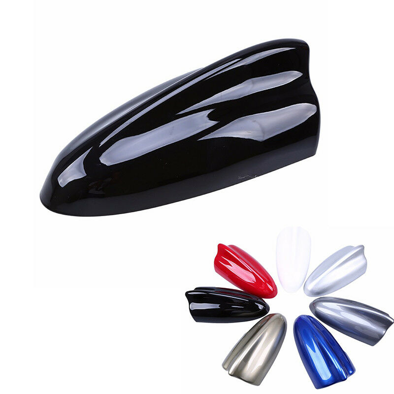 Shark Fin Antenna FM/AM Signal Amplifier Car Roof Stickers Decoration Black 198m