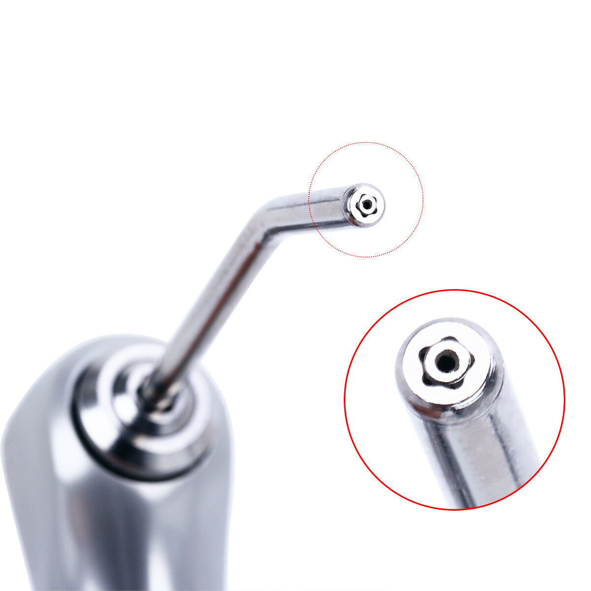 5PCS Dental Air Water 3 Way Syringe Straight Air Water + 10 PCS Nozzles Tips