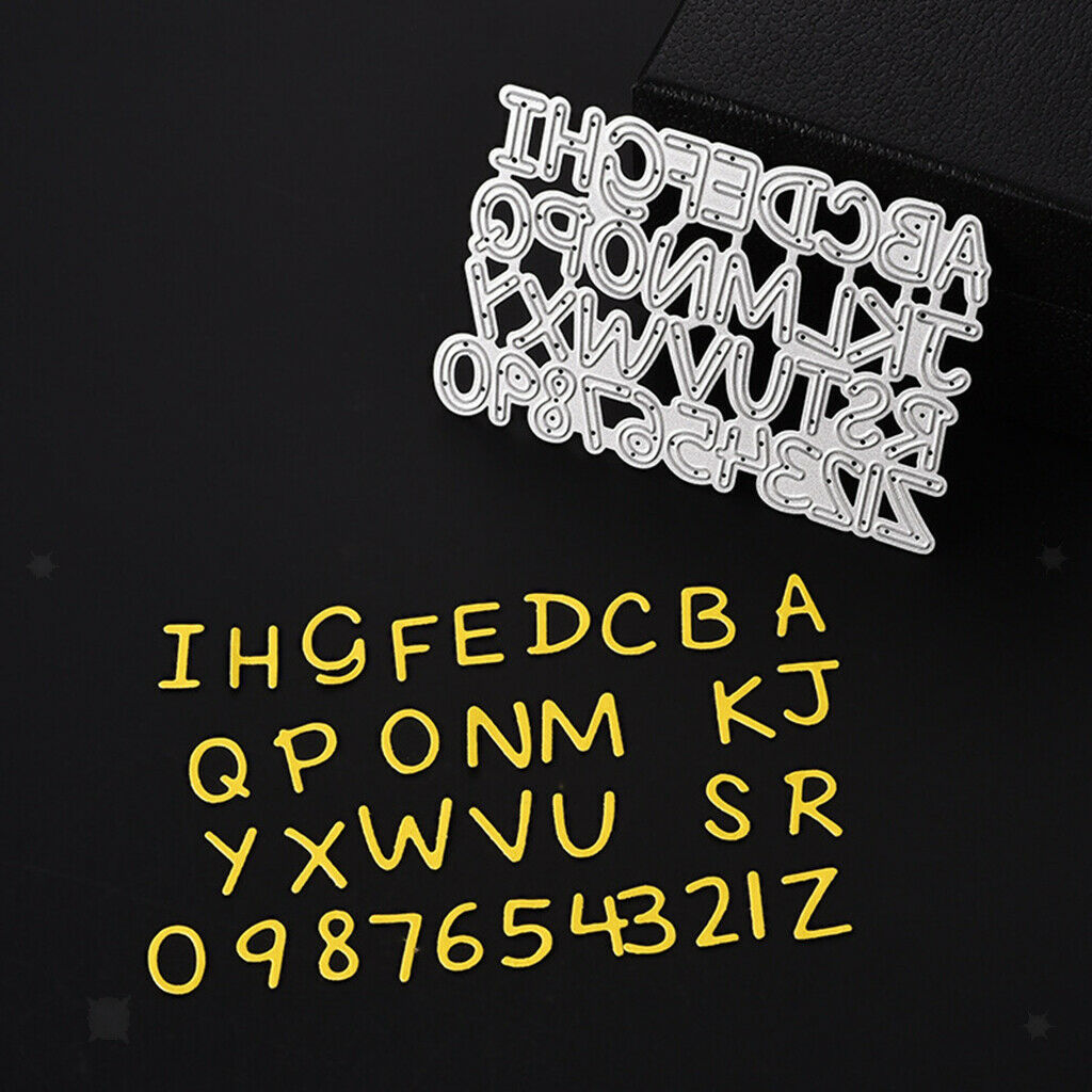Numbers Letters Cutting Dies for Scrapbook Embossing Album Paper Decoration