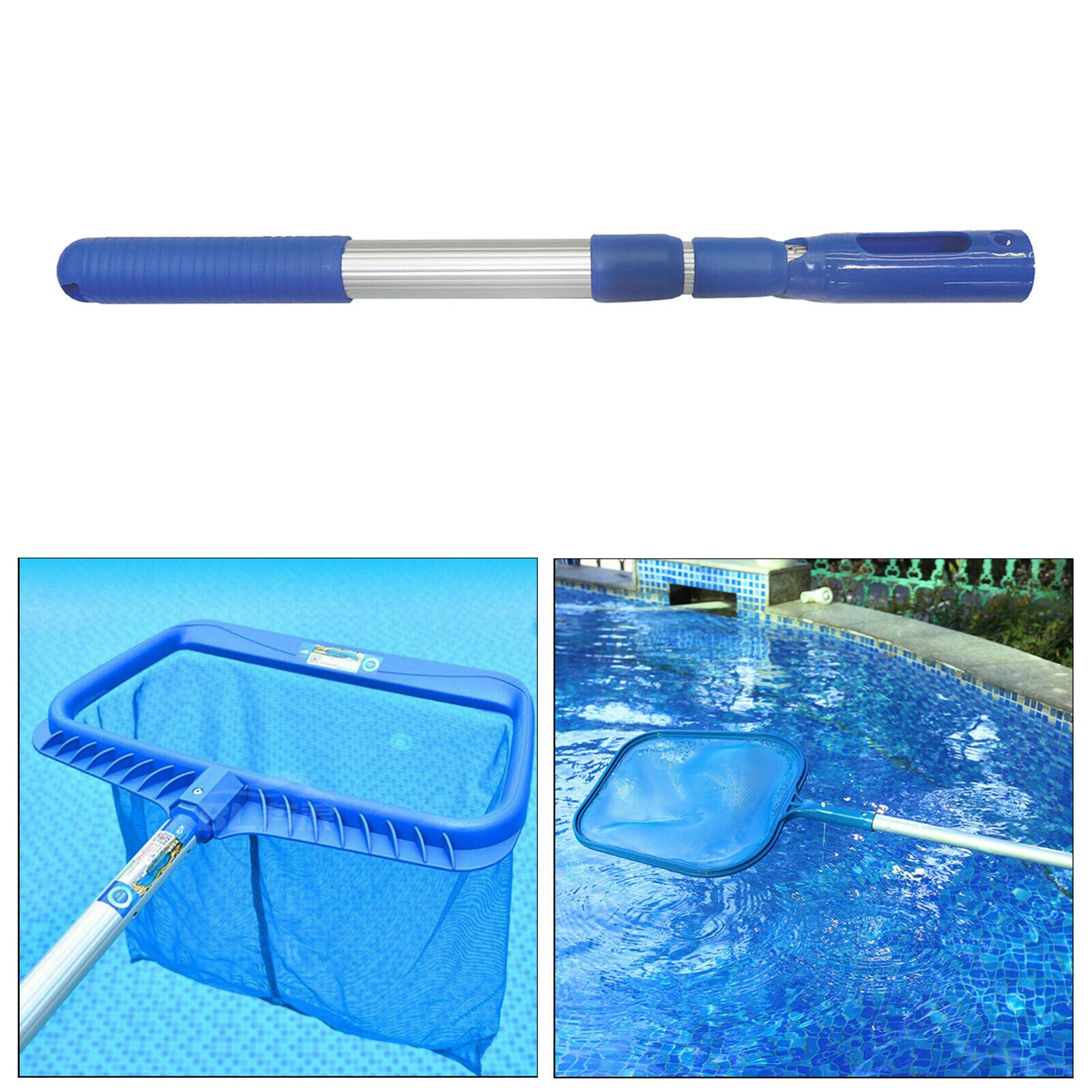 Handheld Aluminum Swimming Pool Telescopic Handle Pole 90cm for Vacuum Heads