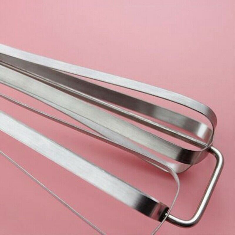 Rotary Manual Hand Whisk Egg Beater Mixer Blender Stainless Steel Kitchen ToolF5