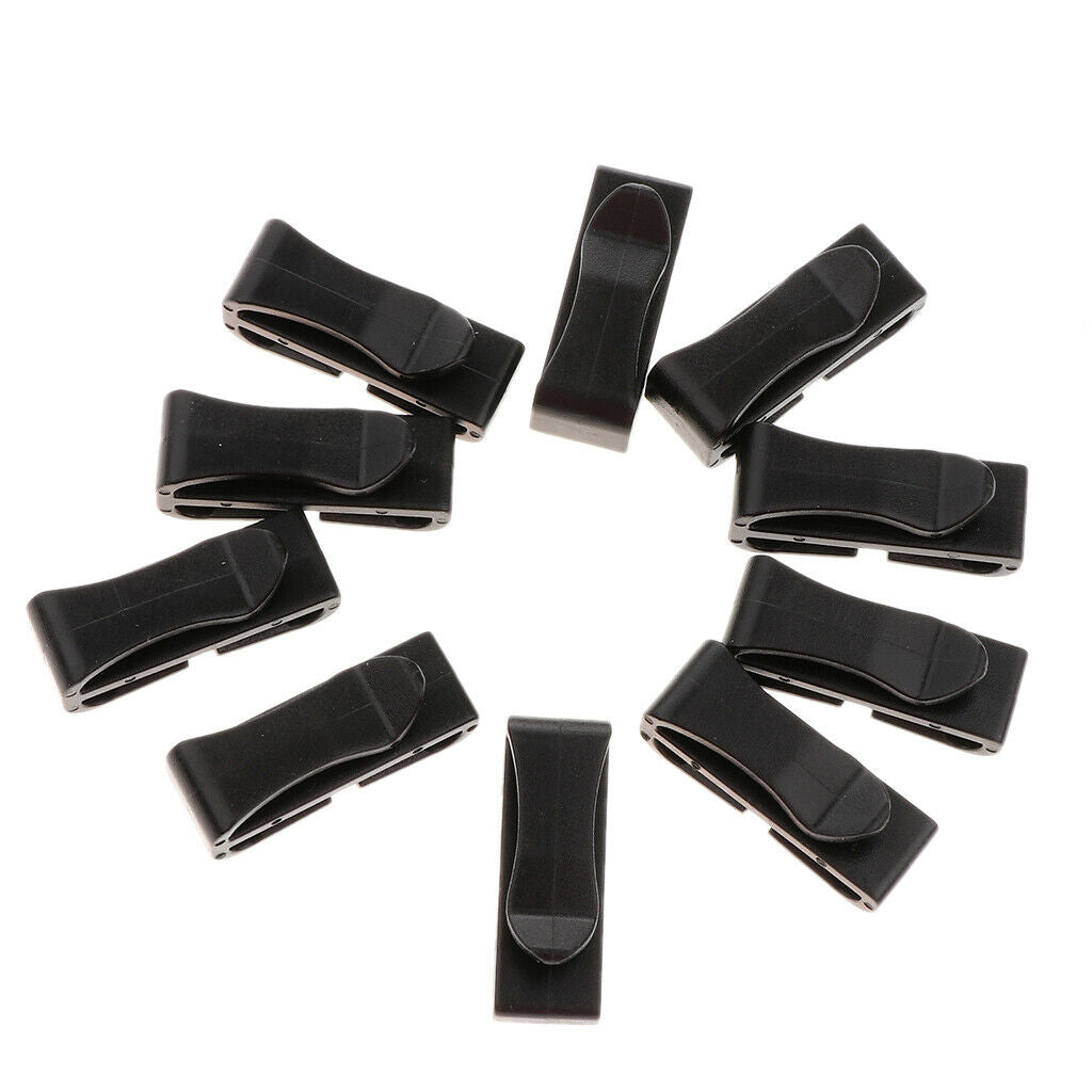 Prettyia Quick-Slip Keeper Buckle Webbing Ending Clip for Bag Strap 29mm