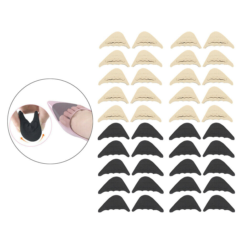 20 Pairs Sponge Forefoot Insert Pad Toe Filler Inserts Front Top Plugs