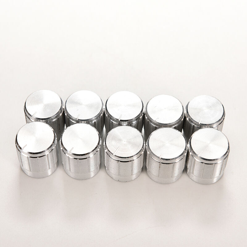 10PCS Aluminium Potentiometer Knobs Volume Control Amplifier Shaft 6MMDD