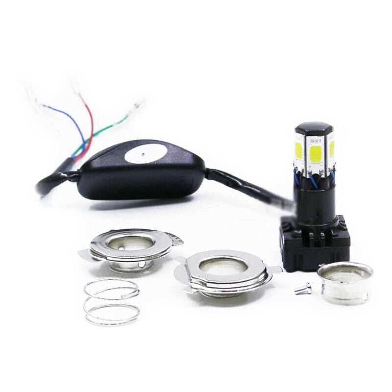 1PCS 12V-85V 36W 6500K 6-Sided LED Motorcycle M6 Headlight Bulb 360Â° Hi/Low Beam