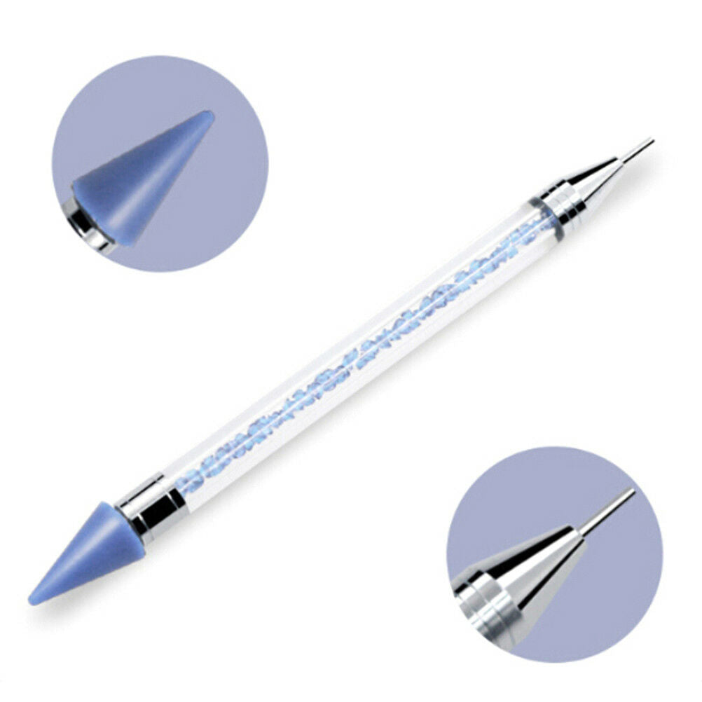 Dual-Ended Dotting Pen Rhinestone Picker Wax Pencil Manicure Nail Art Tool_AUBU