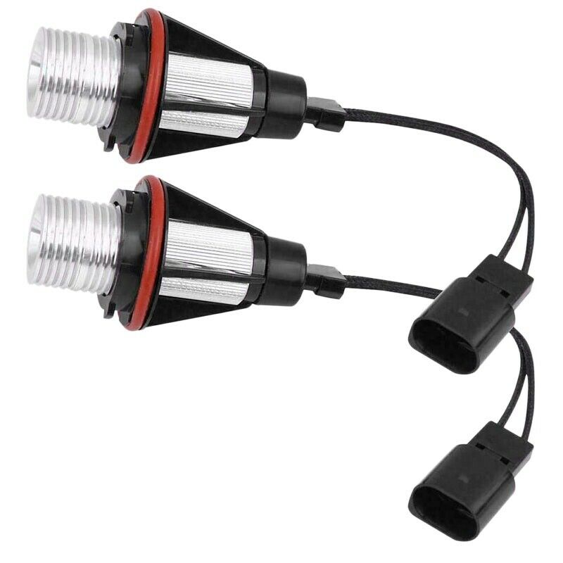 8000K Amber LED Angel Eye Marker Halo Light Bulbs Lamps for - E39 E53 E60 E6C5O2